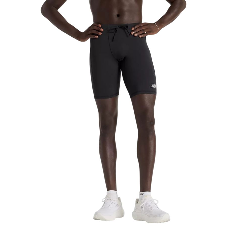 Sleek Pocket Half Tight 9 short elasticizzati uomo da allenamento New Balance | MS51271BLK